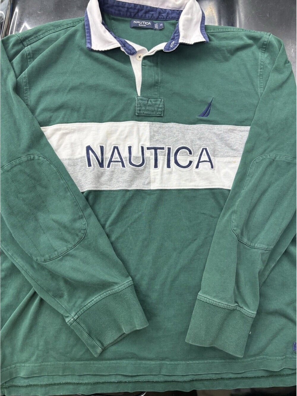 Mens Vintage Nautica polo Xl Slim Fit Great Condition